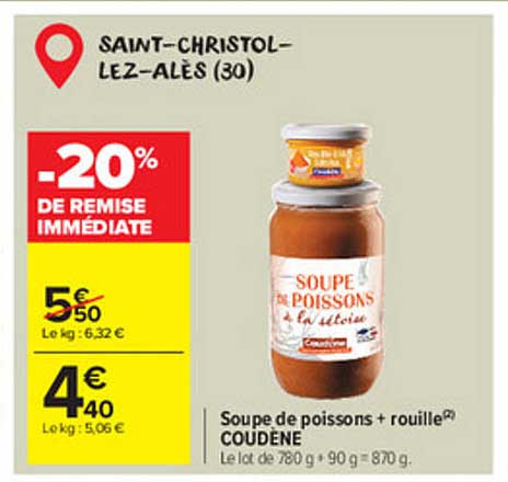 soupe de poissons + rouille coudène