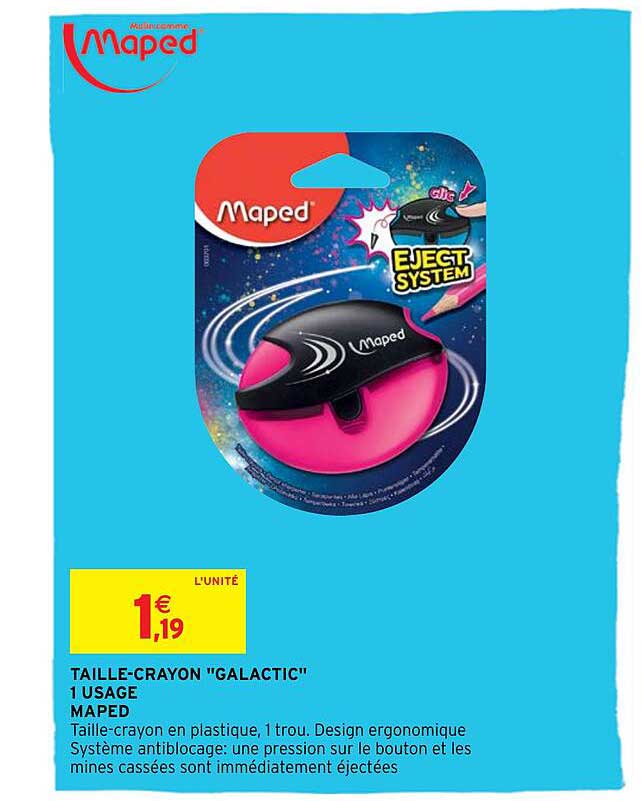 taille-crayon "galactic" 1 usage maped