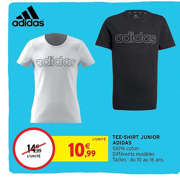 tee-shirt junior adidas