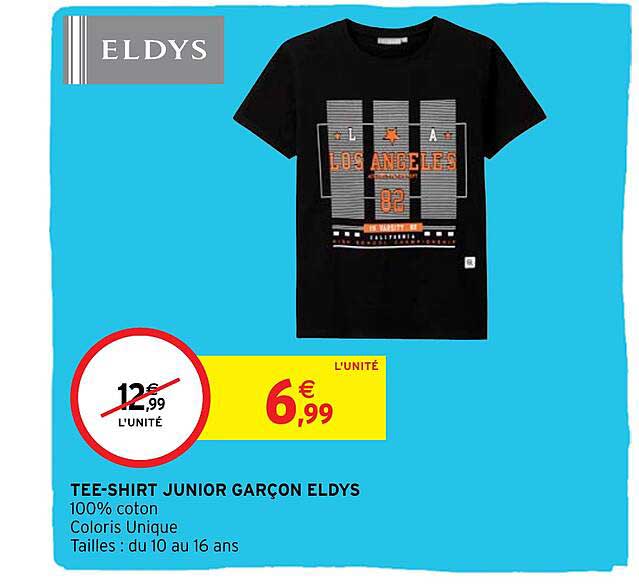 tee-shirt junior garçon eldys