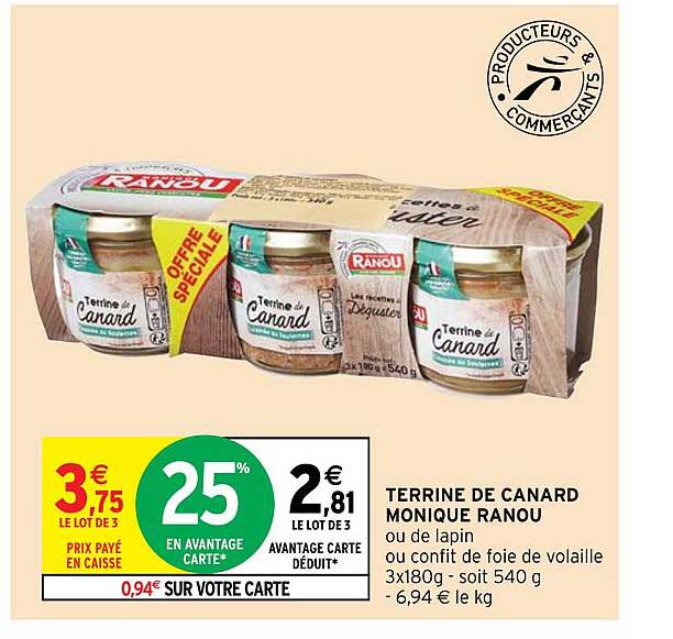 terrine de canard monique ranou