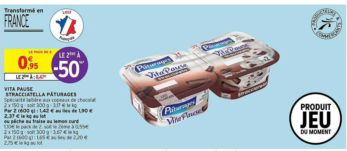 Vita Pause Stracciatella Pâturages