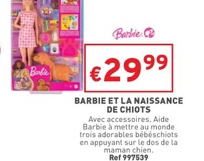 barbie et la naissance de chiots
