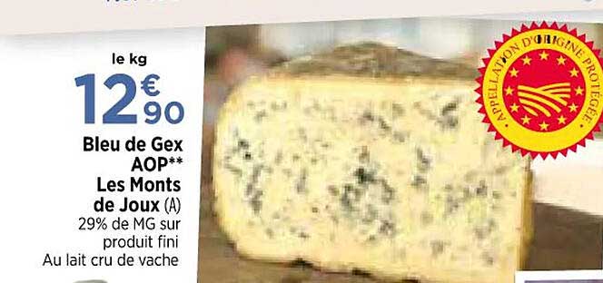 bleu de gex aop les monts de joux