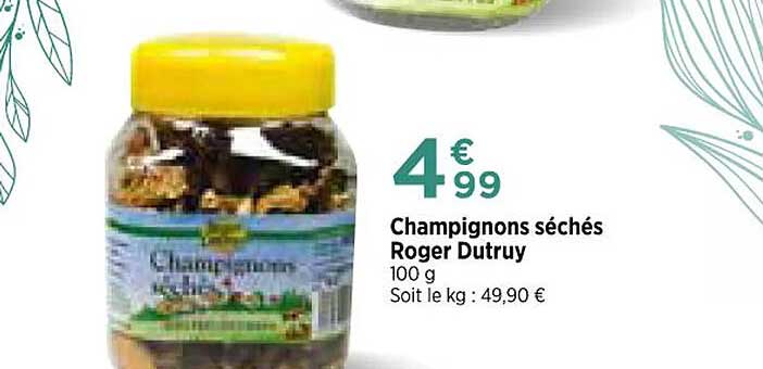 champignons séchés roger dutruy