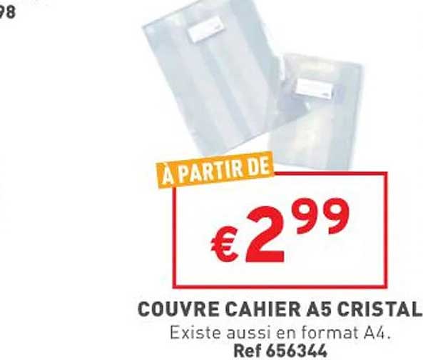 Couvre Cahier A5 Cristal