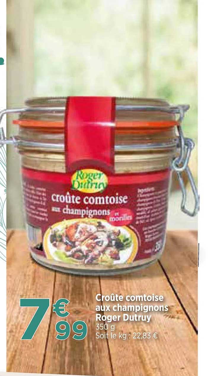 croûte comtoise aux champignons roger dutruy