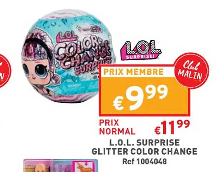 l.o.l. surprise glitter color change