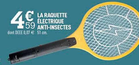 la raquette électrique anti-insectes