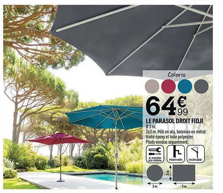 le parasol droit fidji