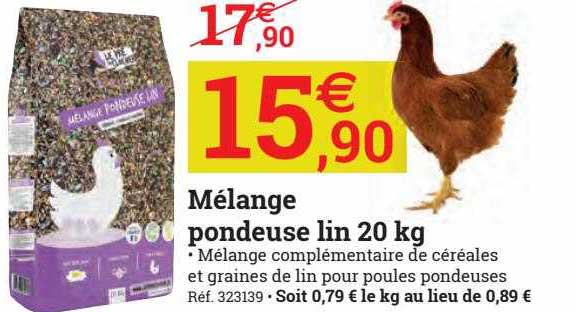 Mélange Pondeuse Lin 20 Kg