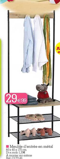 meuble d'entrée en métal