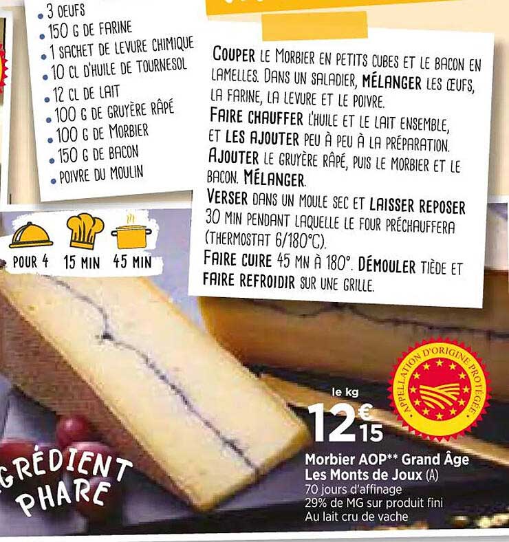 morbier aop grand âge les monts de joux