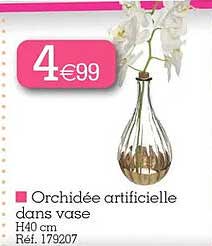 orchidée artificielle dans vase
