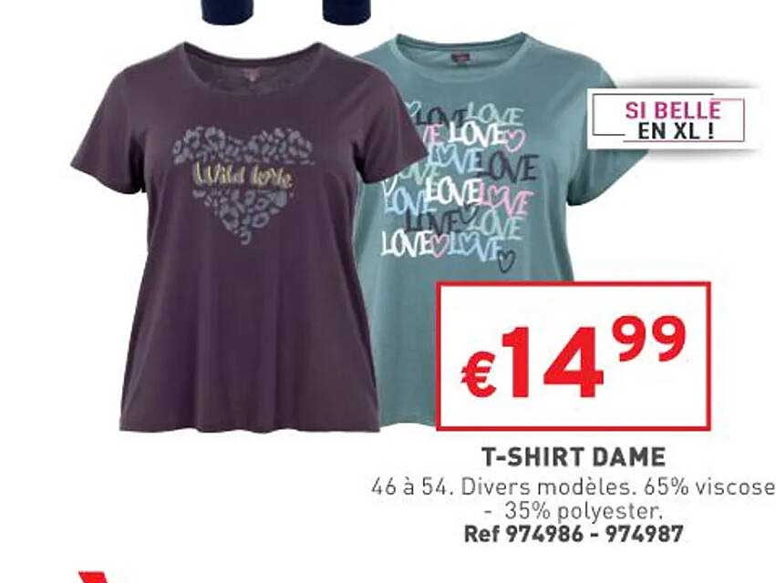 t-shirt dame