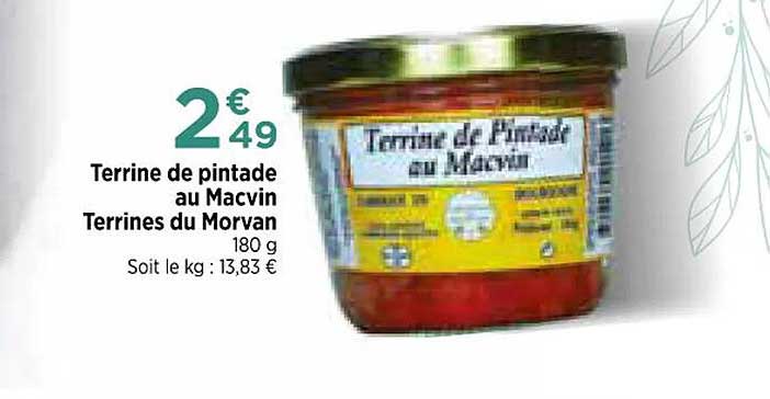 terrine de pintade au macvin terrines du morvan