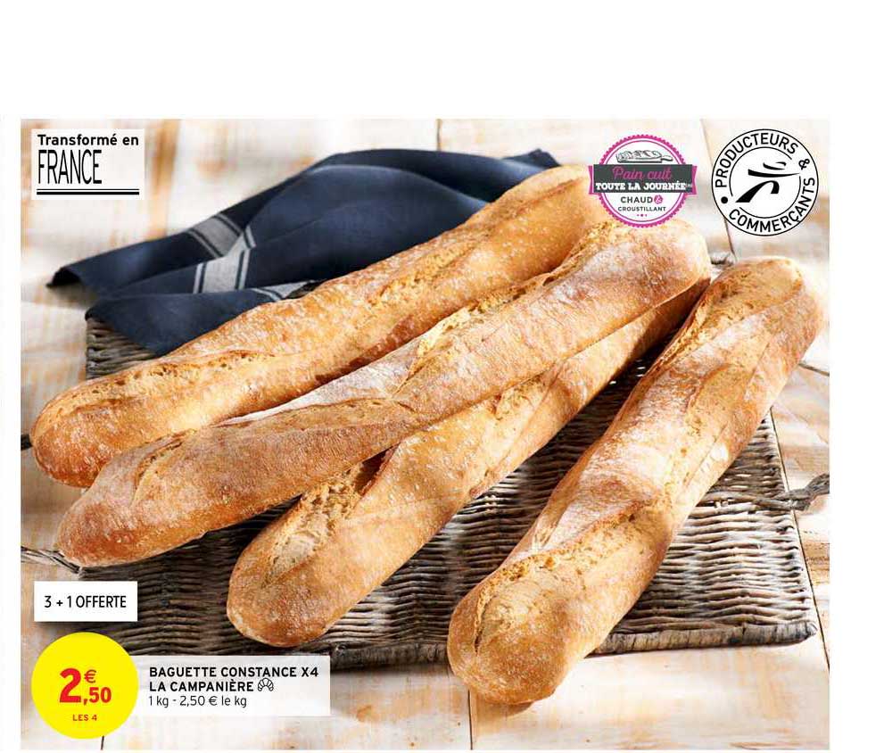 baguette constance x4 la campanière