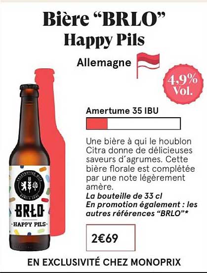 bière brlo happy pils