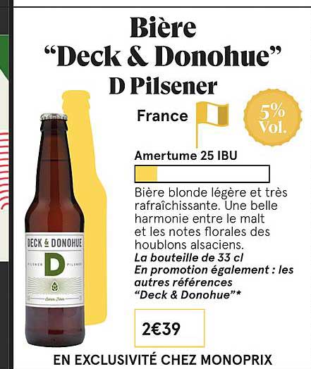 bière deck donohue d pilsener