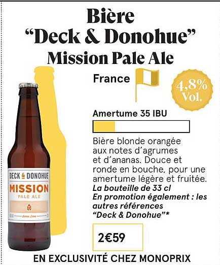 bière deck donohue mission pale ale