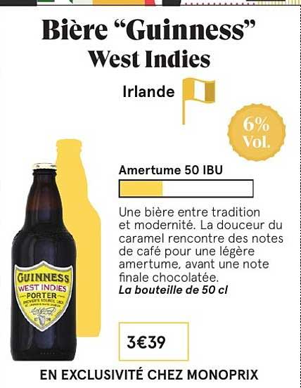bière guinness west indies