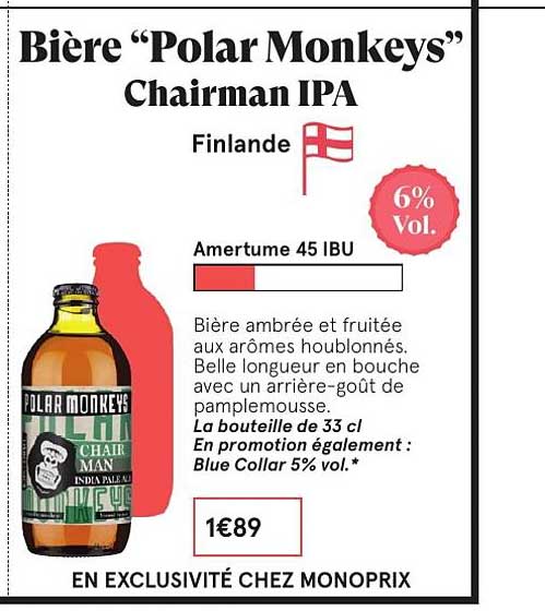 bière polar monkeys chairman ipa