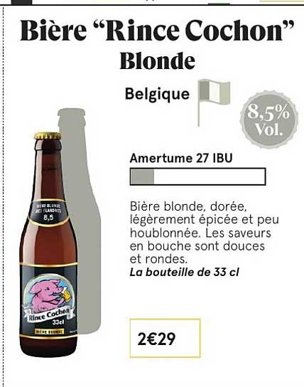 bière rince cochon blonde