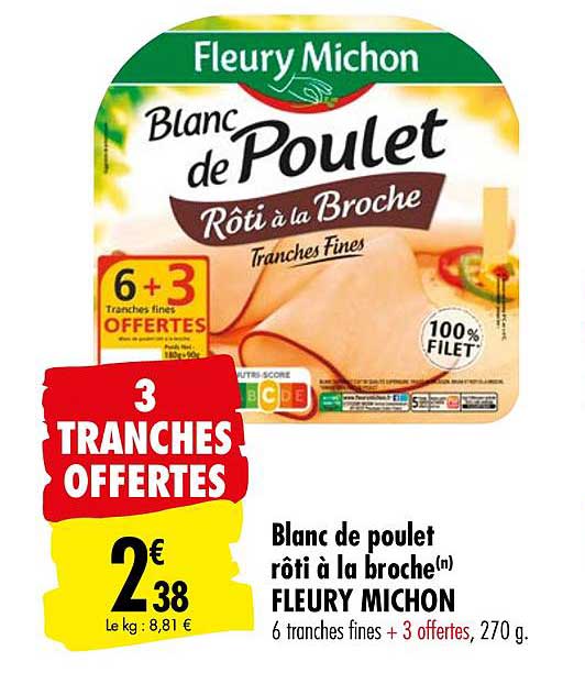 blanc de poulet rôti à la broche fleury michon