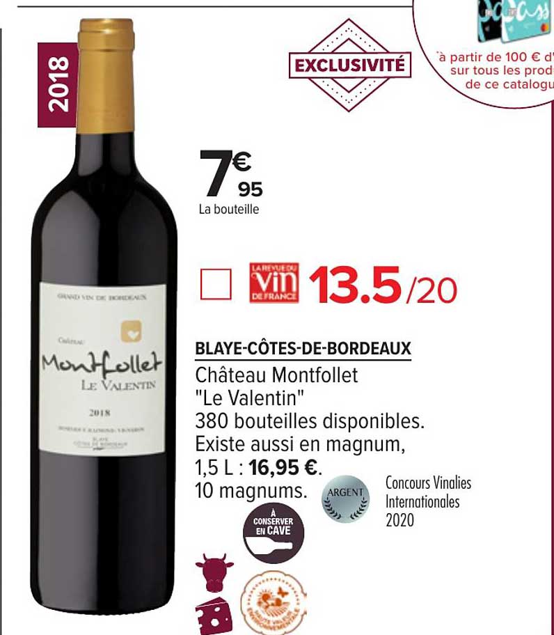 blaye côtes de bordeaux château montfollet le valentin