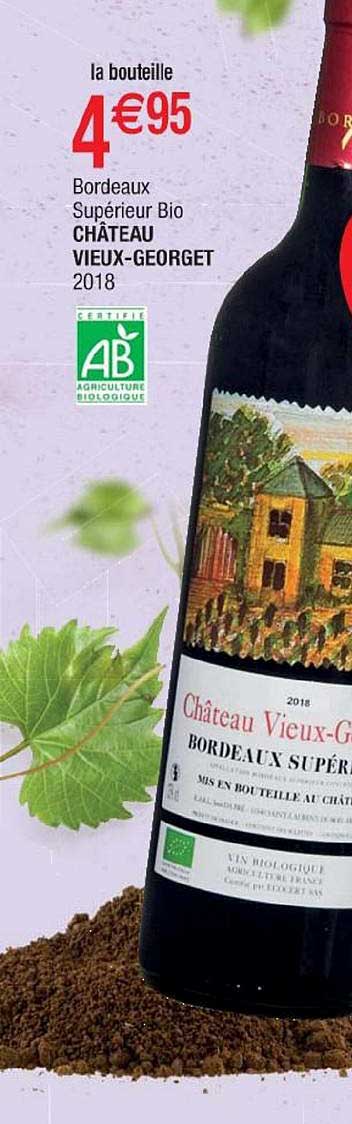 Bordeaux Supérieur Bio Château Vieux Georget