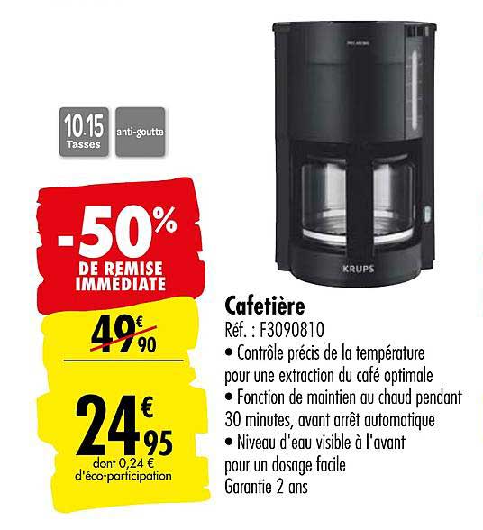 Cafetière -50% Remise Immédiate