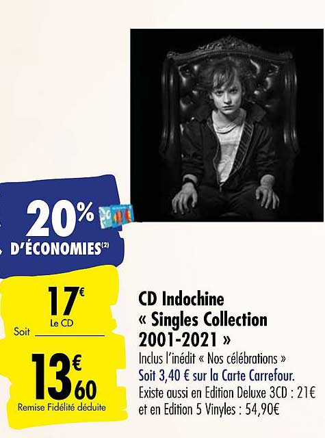 cd indochine singles collection 2001 2021