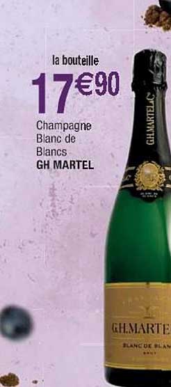 champagne blanc de blancs gh martel