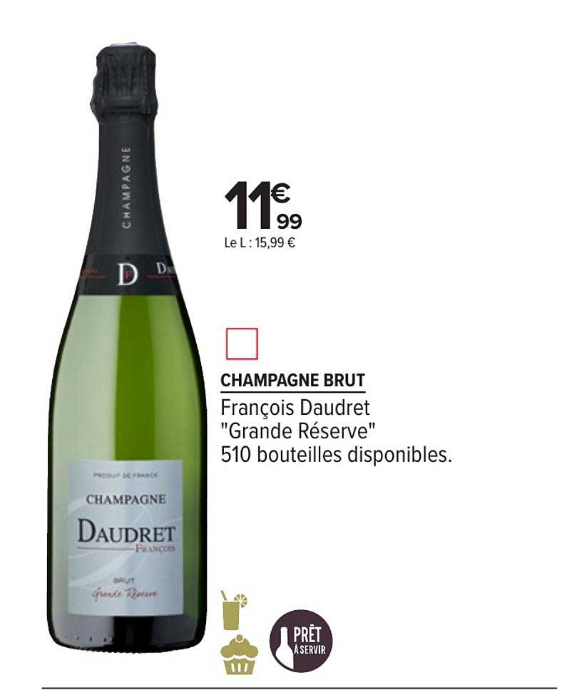 champagne brut françois daudret grande réserve