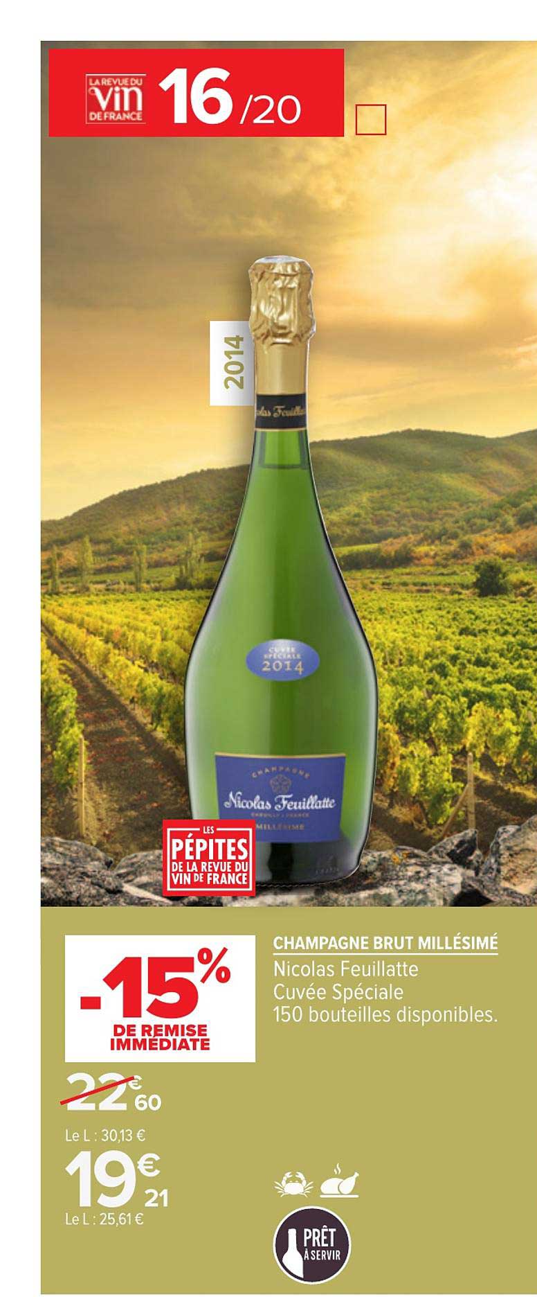 champagne brut millésimé nicolas feuillatte cuvée spéciale