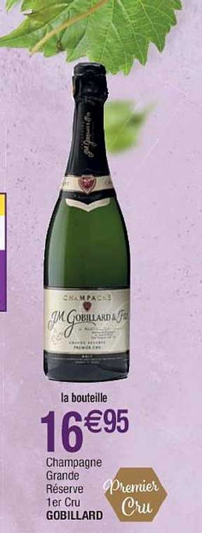 champagne grande réserve 1er cru gobillard