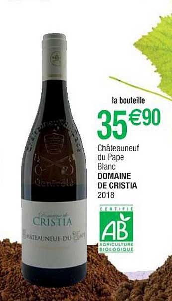 châteauneuf du pape blanc domaine de cristia