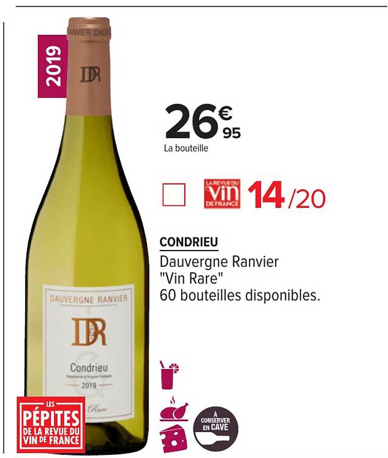 condrieu dauvergne ranvier vin rare