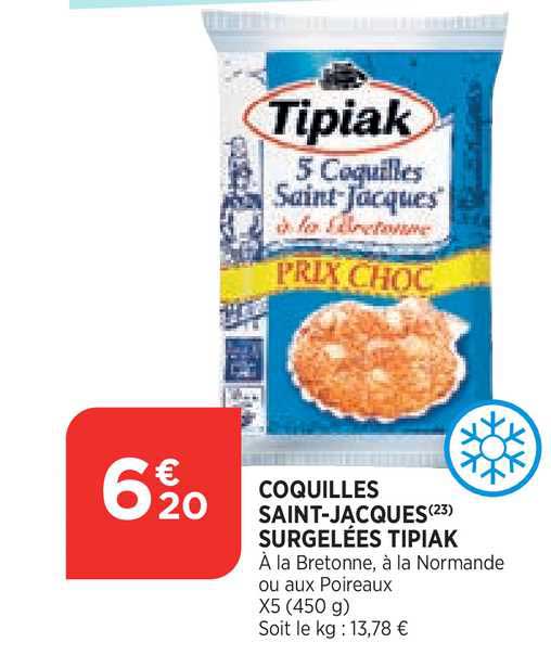 Coquilles Saint Jacques Surgelées Tipiak