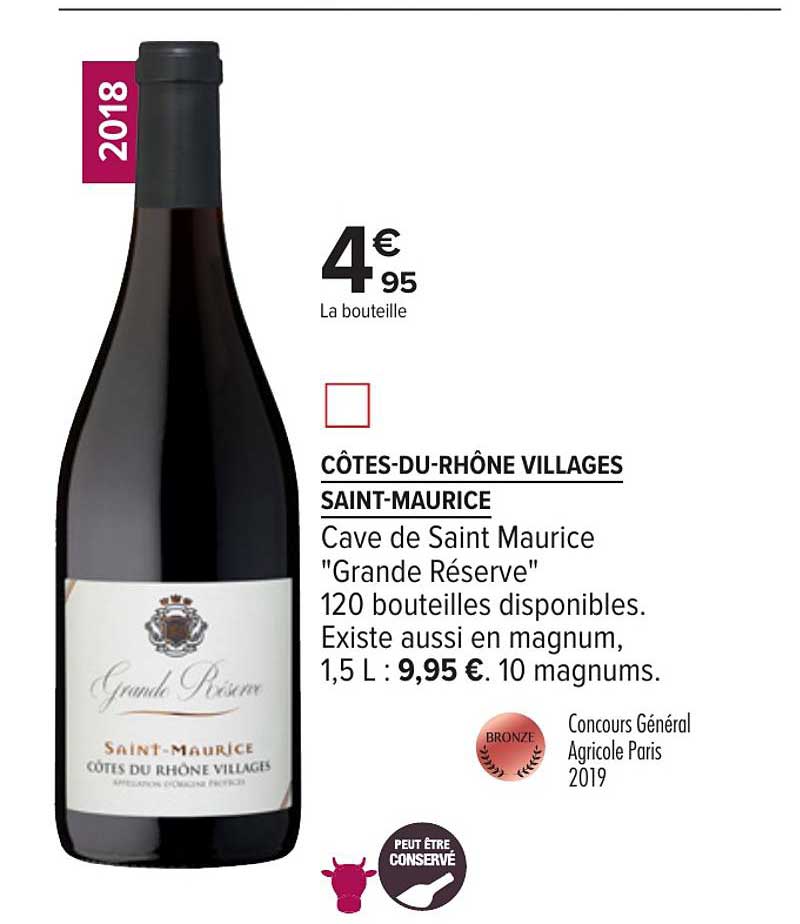 Côtes Du Rhône Villages Saint Maurice Cave De Saint Maurice