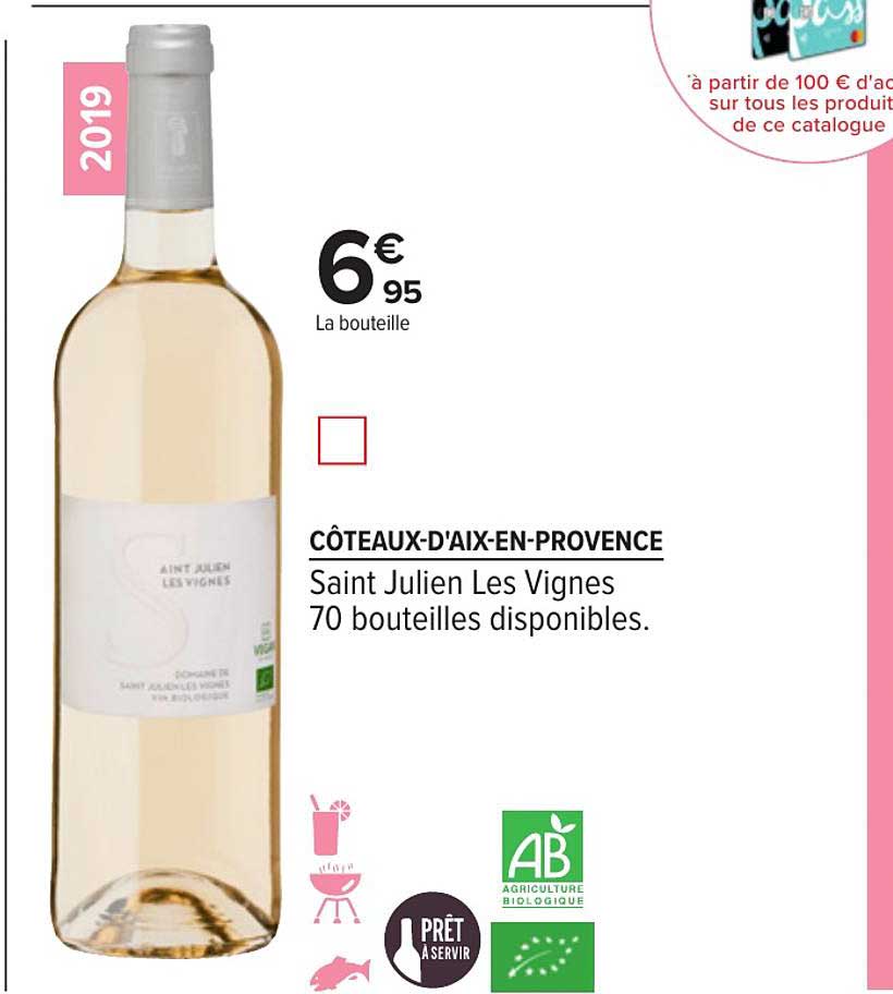 côteaux d'aix en provence saint julien les vignes