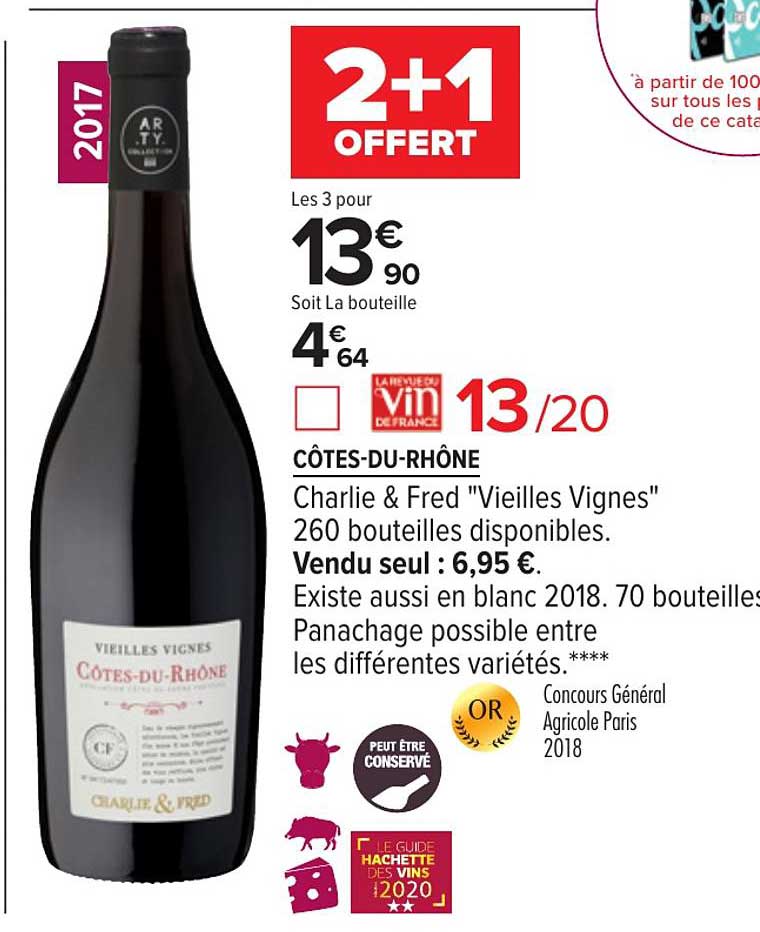 côtes du rhône charlie & fred vieilles vignes