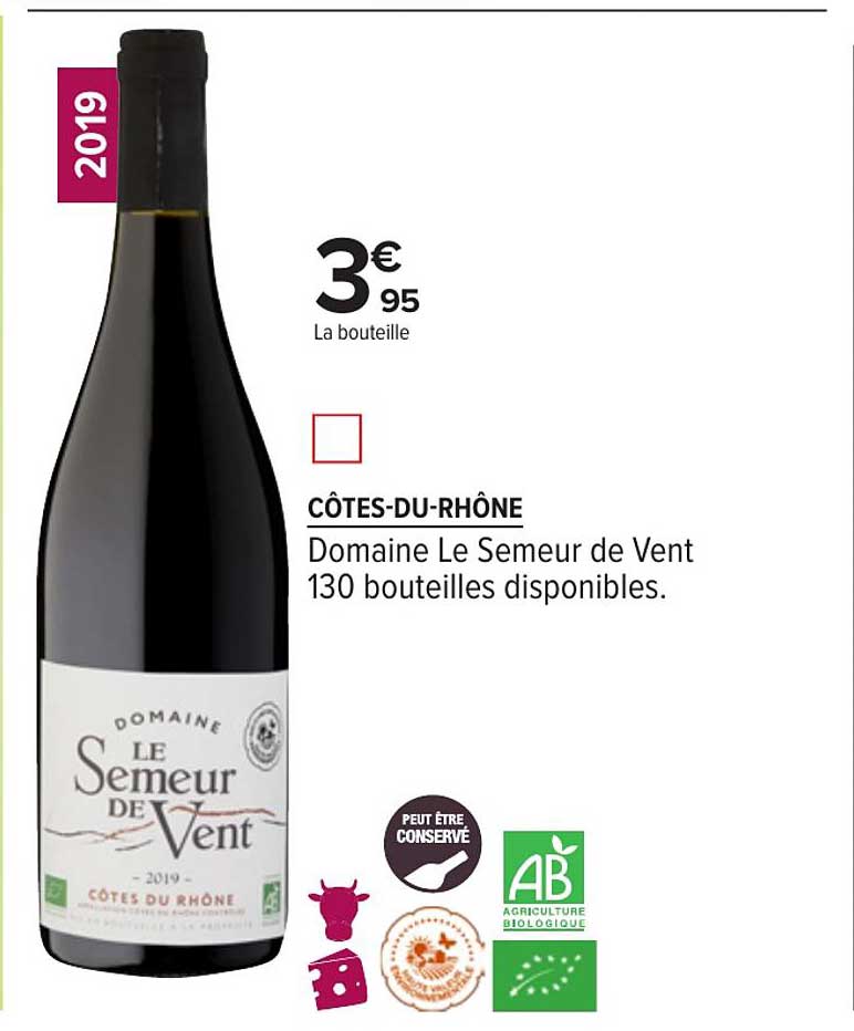 côtes du rhône domaine le semeur de vent