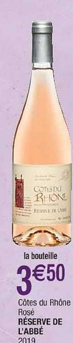 Côtes Du Rhône Rosé Réserve De L'abbé