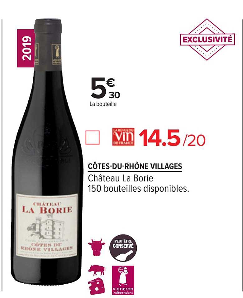 côtes du rhône villages château la borie