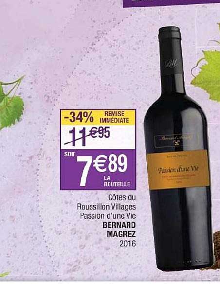 côtes du roussilon villages passion d'une vie bernard magrez