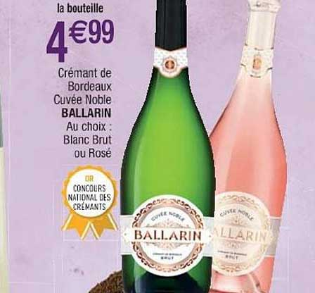 crémant de bordeaux cuvée noble ballarin