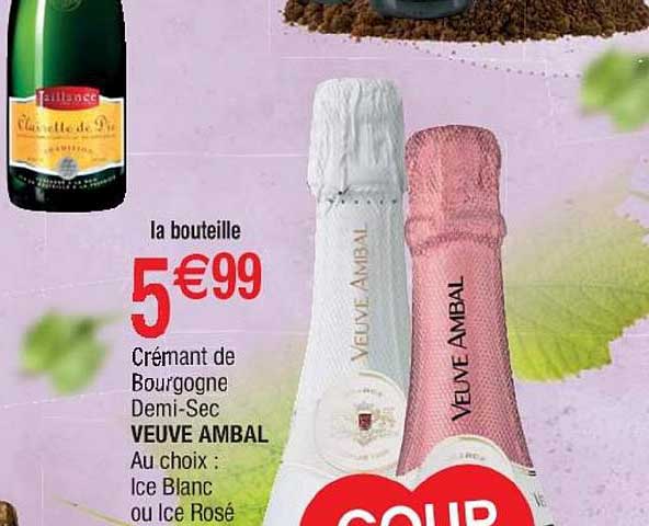 crémant de bourgogne demi sec veuve ambal