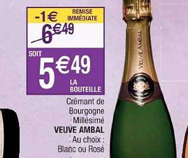 crémant de bourgogne millésimé veuve ambal