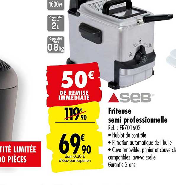 friteuse semi profesionnelle seb